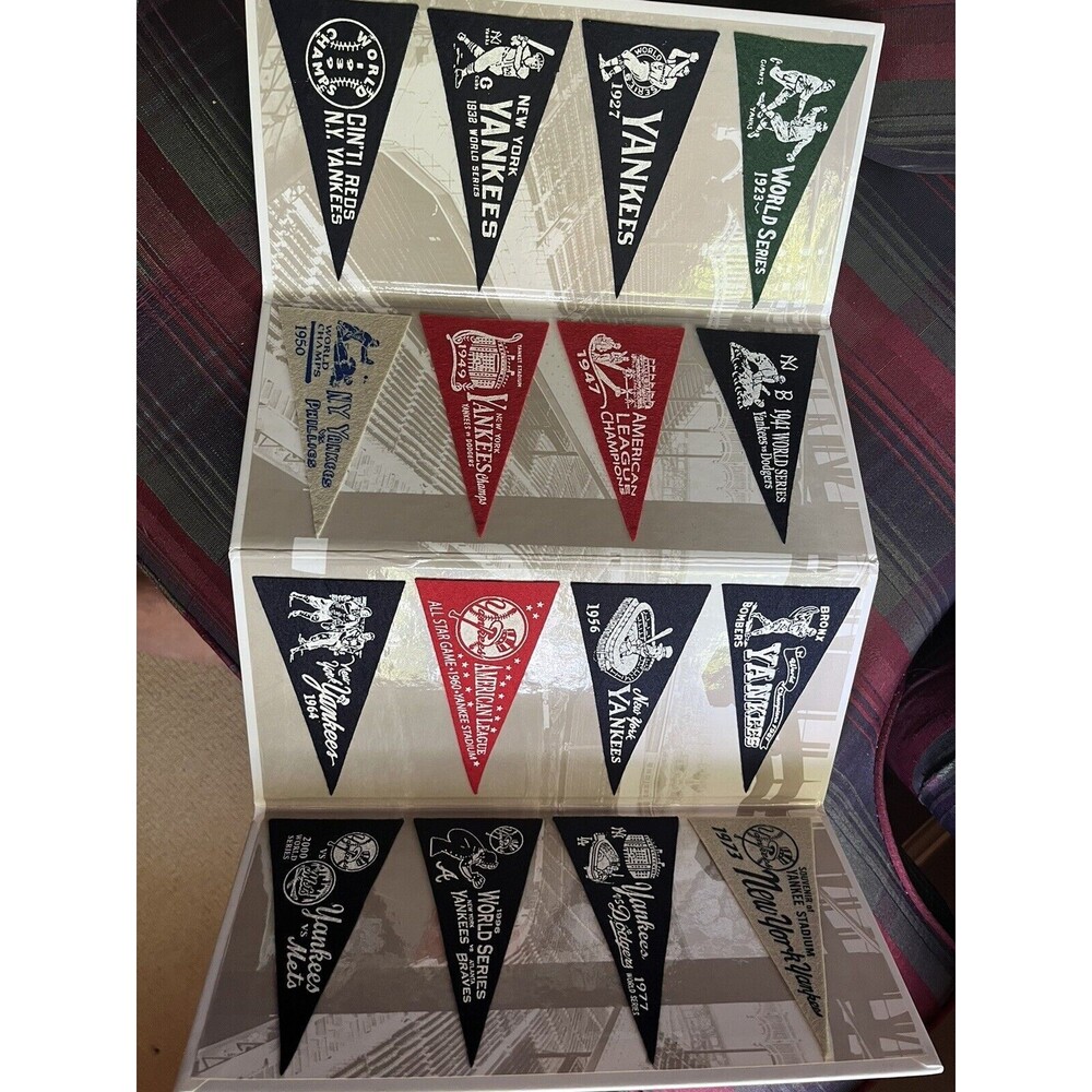 New York Yankees Authentic Mini Pennant Collection M&N Mitchell & Ness New